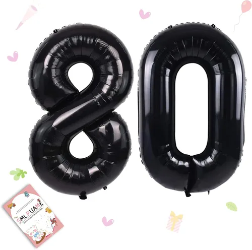 Miniatura 116 de Globos de números de 40 pulgadas del 0 al 9 dorados grandes del número 0, globos digitales para suministros de decoración de celebración de fiesta