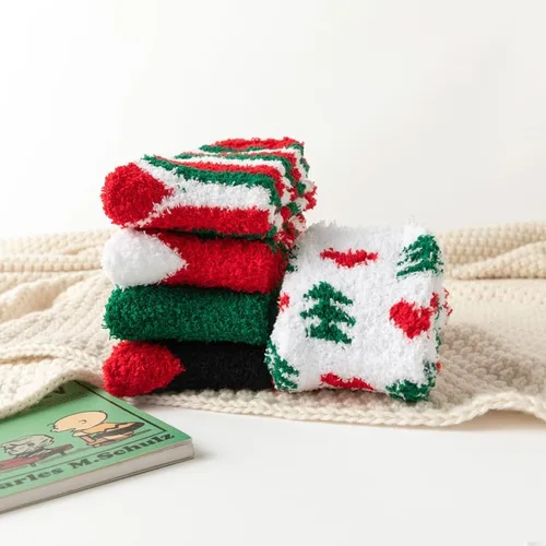 Miniatura 7 de LKV Calcetines de invierno para mujer, caja de regalo, calcetines de lana gruesa, suaves, cálidos, calcetines casuales para mujer, calcetines