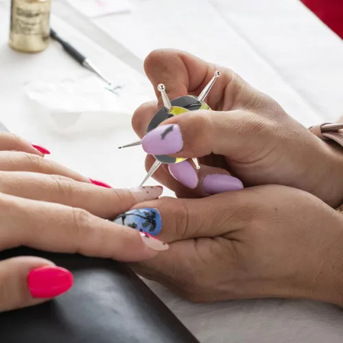 Miniatura 9 de EXCEART Bolígrafo de manicura multifuncional, herramienta de punteado de uñas para diseño de uñas DIY con puntas redondas para patrones precisos