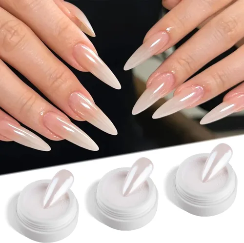 Miniatura 18 de Polvo de uñas cromado, efecto espejo, polvo metálico, 6 colores, bronce, marrón, negro, oro rosa, holográfico, purpurina cromada, pigmento en polvo