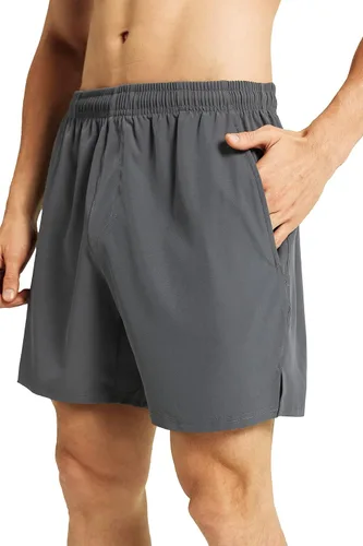 Miniatura 5 de GYM REVOLUTION Pantalones cortos deportivos de secado rápido para hombre con bolsillos