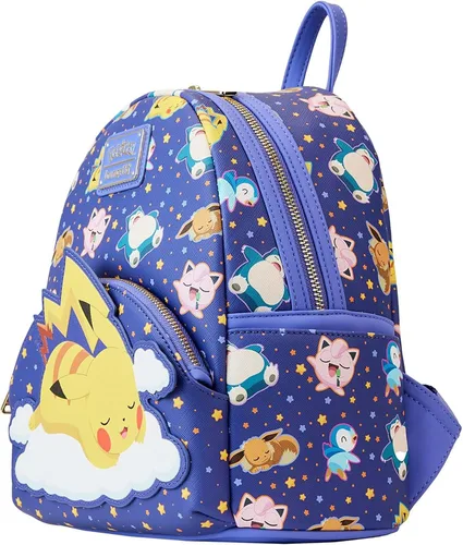 Miniatura 2 de Loungefly Pokemon Pikachu Durmiendo y Amigos Mini Mochila