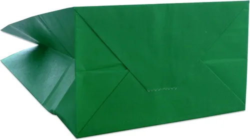 Miniatura 3 de Bolsa de regalo para fiestas, 50 bolsas de papel Kraft para el almuerzo o dulces Verde