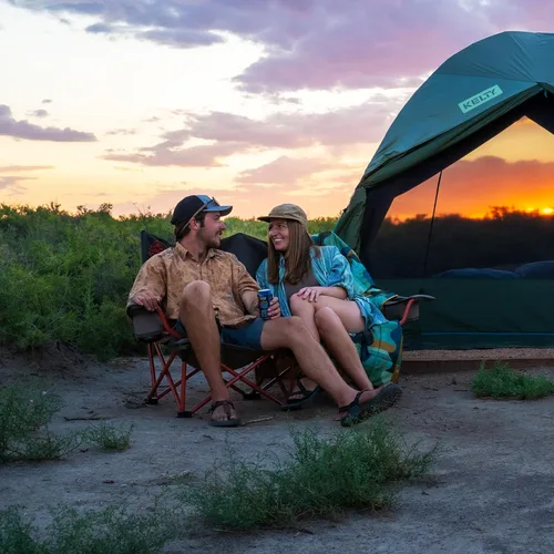 Miniatura 12 de Silla Kelty Low Loveseat sobredimensionada de 2 plazas plegable resistente para campamento, asiento doble para partidos de fútbol, reuniones previas