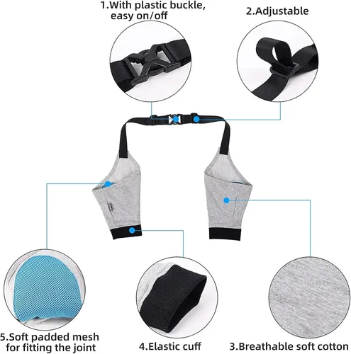 Miniatura 3 de Coderas para perros, coderas y soporte para el hombro, soporte para la pierna delantera del perro para la rehabilitación de lesiones, cirugía