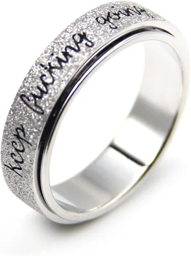 Miniatura 9 de Anillo Inicial Giratoria de Ansiedad para Mujeres Anillo de Ansiedad para Mujeres y Hombres Anillo de Pulgar para Hombres Anillo Giratoria de Plata