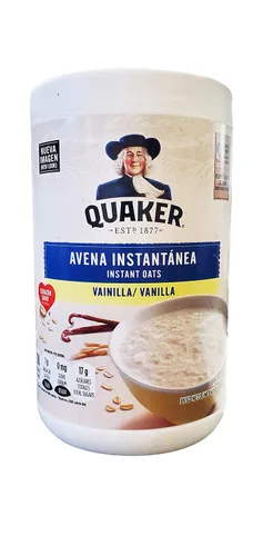 Miniatura 4 de Quaker Avena instantánea, avena instantánea, sabor a vainilla, paquete de 3, 34.8 onzas en total, 100% granos integrales, fuente de fibra y proteínas