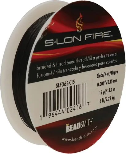 Miniatura 8 de The Beadsmith S-Lon Fire - Hilo de cuentas trenzado y fundido - Prueba de 6 libras, diámetro de 0.006 pulgadas/0.006 in, carrete de 50 yardas
