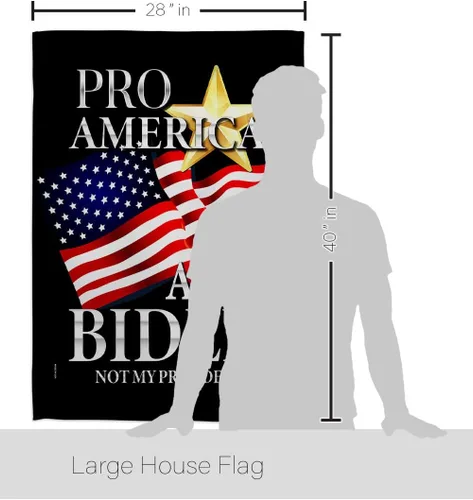 Miniatura 2 de Pro America - Paquete de bandera anti-Biden House de Estados Unidos, presidente político demócrata, fiesta de té republicana de Estados Unidos