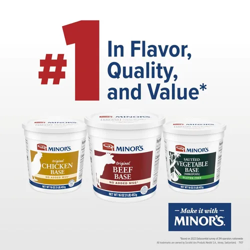 Miniatura 6 de Minor's Base de Res, Ideal para Caldo de Sopa y Salsas, 0 Gramos de Grasas Trans, Sin MSG Añadido, Recipiente de 16 oz