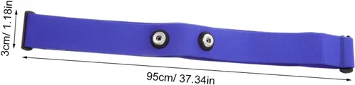 Miniatura 2 de Correa de pecho para monitor de ritmo cardíaco Cinturón de monitoreo de frecuencia cardíaca Monitores cardíacos de nailon Fijación de pecho