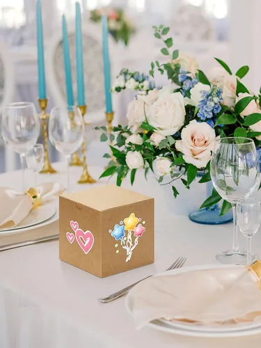 Miniatura 5 de Eupako Cajas de regalo de 4 x 4 x 4 pulgadas, paquete de 25 cajas de papel kraft marrón con tapas, cajas de regalo para damas de honor