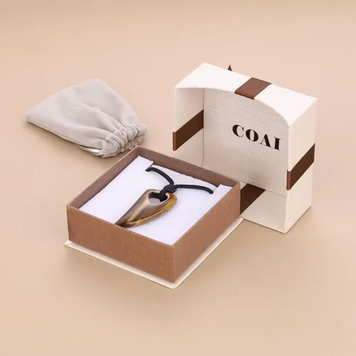 Miniatura 7 de COAI Collar de diente de lobo con colgante de piedra de amuleto para hombre y mujer