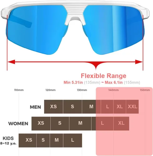 Miniatura 2 de Q217 HD Gafas de sol polarizadas para mujeres y hombres, ciclismo, correr, pesca, senderismo, golf, béisbol, voleibol, deportes al aire libre, Q217