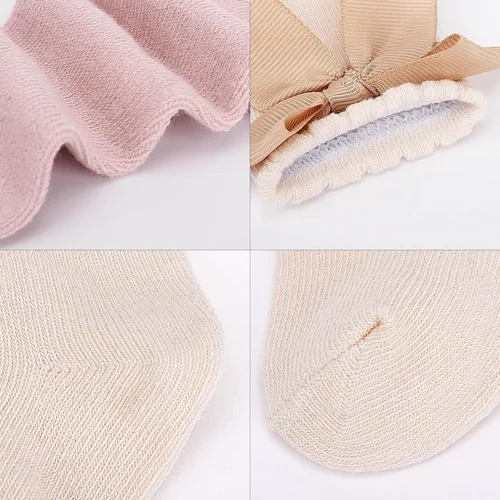 Miniatura 48 de DRESHOW BQUBO - Calcetines de punto para bebé, calcetines de algodón para niñas pequeñas
