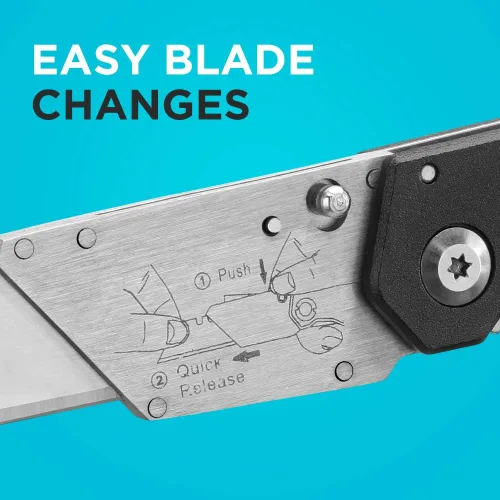 Miniatura 5 de BLACK+DECKER Cuchillo utilitario, plegable, paquete de 2 (BDHT10001)