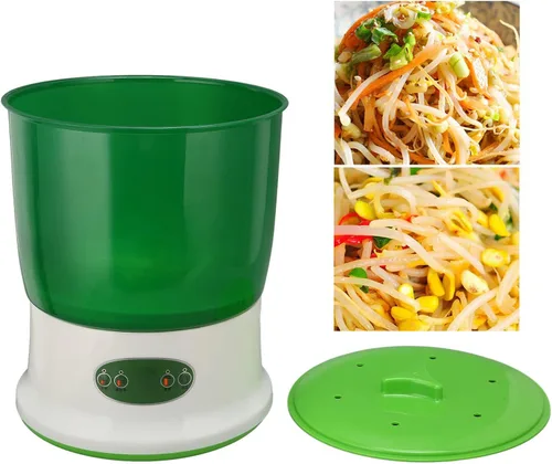 Miniatura 5 de Kit de cultivo de brotes de frijol, máquina de brotes de frijol, máquina de brotes de frijoles de gran capacidad, grado alimenticio, alta seguridad