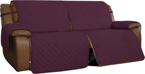 Miniatura 19 de Easy-Going Funda para Sillón Reclinable de Dos Plazas, Funda de Sofá Reversible para Sillón Reclinable Doble, Funda de Sofá Dividida para Cada