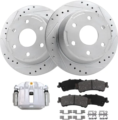 Miniatura 43 de Detroit Axle - Rotores de freno para Ford Mustang 2015, 2016, 2017, 2018, 2019, 2020, 2021, 2022, 2023, repuesto de rotores de freno de disco