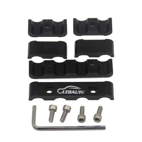 Miniatura 2 de LEDAUT 12 piezas separador divisor de cables de bujía del motor para 8 mm, 9 mm, 10 mm (negro)