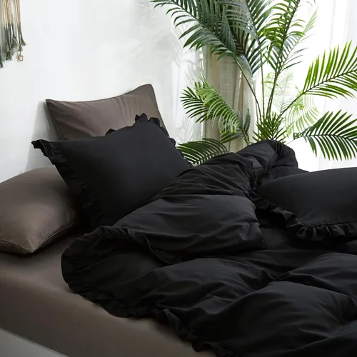 Miniatura 396 de CLOTHKNOW - Juego de edredón verde militar tamaño completo de 3 piezas, juego de ropa de cama verde oscuro, edredón suave con 2 fundas de almohada