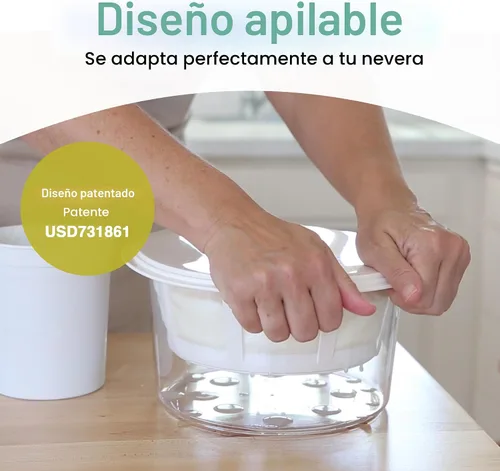 Miniatura 4 de Euro Cuisine GY50 - Máquina para hacer yogur griego con cesta de malla ultrafina, sin BPA, colador de yogur griego patentado para yogur griego