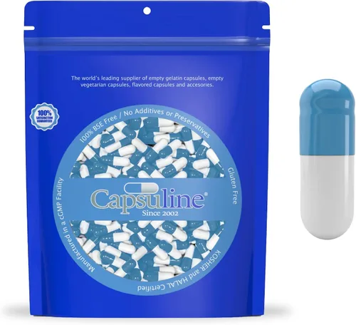 Miniatura 13 de Capsuline Tamaño 0 – Cápsulas de gelatina vacías de color blanco – 1000 unidades – Cápsulas vacías de gel – Relleno de cápsula de píldora bovina