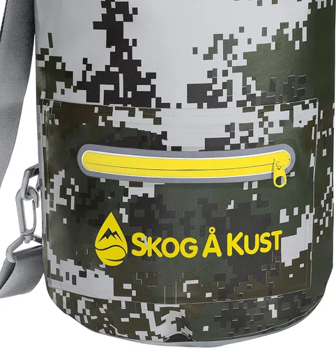 Miniatura 4 de Skog Å Kust DrySak - Bolsa impermeable con tapa enrollable para viajes y al aire libre - tamaños de 5, 10 y 20 litros Digicamo