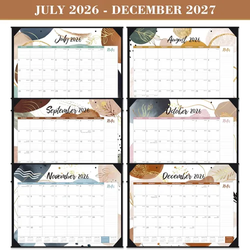 Miniatura 5 de Calendario de Escritorio 2026 - Calendario de Escritorio Grande 2026 de 22'' x 17'', Enero 2026 - Diciembre 2026, Calendario de 12 Meses 2026
