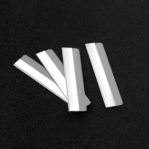 Miniatura 5 de Lamoutor 100 hojas de afeitar de un solo filo de acero industrial, cuchillas de afeitar rectas desechables para hombres y mujeres