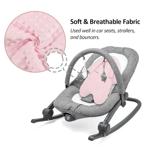 Miniatura 4 de Pea Pod Reposacabezas para Asiento de Coche para Bebés y Recién Nacidos con Fundas para Correas Ultra Suave de Tela de Minky con Puntos para Asiento