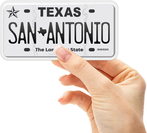 Miniatura 49 de Calcomanía para placa de matrícula de Texas, elige entre más de 50 ciudades de TX, calcomanía para parachoques de Texas para automóvil, calcomanías