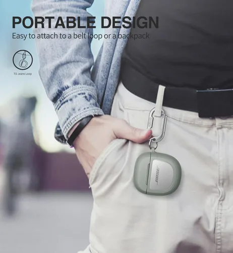 Miniatura 5 de SURITCH Fundas Protectoras para Auriculares Bose QuietComfort Earbuds II 2022 / QuietComfort Ultra/Ultra Earbuds 2ª Generación, Funda a Prueba