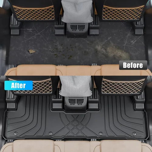 Miniatura 2 de Bomely Alfombrillas compatibles con Toyota Highlander 2014-2019 Cargo Liner TPE Protector de asiento trasero 2018 7 asientos Highlander Accesorios