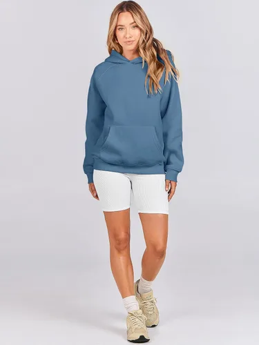 Miniatura 6 de ANRABESS - Sudaderas con capucha para mujer, sobre talla, de vellón de manga larga, modelo de 2024, para otoño