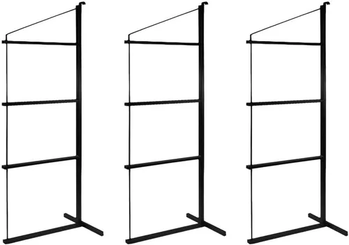 Miniatura 26 de Mytee Products Paquete de 2 Soportes de Estantería para Contenedores de Envío de 3 Niveles con 18"(P) x 60"(A) - Soportes de Estante de Acero
