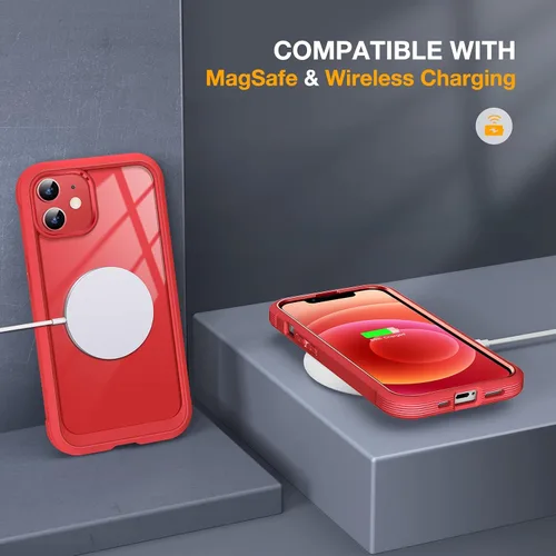 Miniatura 5 de Miracase Glass Series - Funda para iPhone 12/12 Pro de 6.1 pulgadas, funda bumper resistente de cuerpo completo mejorado con protector de pantalla