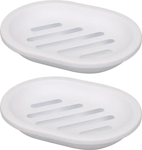 Miniatura 18 de Topsky Jabonera para ducha, 2 jaboneras, ahorradores de jabón para barra de jabón, soporte de barra de jabón para ducha con bandeja de goteo