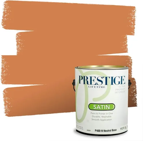 Miniatura 48 de PRESTIGE Pintura exterior e imprimación en uno, bronceado Aberdeen, plano, 1 galón