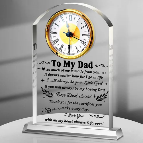 Miniatura 9 de Regalos de jefe para hombres, reloj de acrílico, el mejor regalo para hombres y mujeres, reloj de agradecimiento para líderes de oficina, gerente