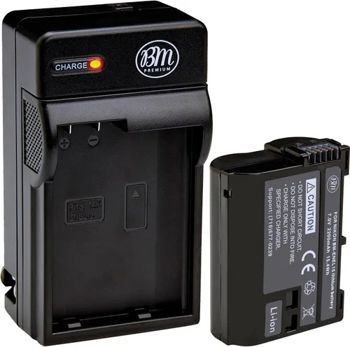 BM Premium EN-EL15B Cargador de batería y batería para Nikon Z6, Z7, D780, D850, D7500, 1 V1, D500, D600, D610, D750, D800, D800E, D810, D810A,