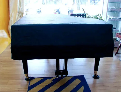 Miniatura 3 de Funda para piano de cola-elegante aspecto negro, impermeable, a prueba de polvo, protector solar y a prueba de arañazos - Funda para piano de cola