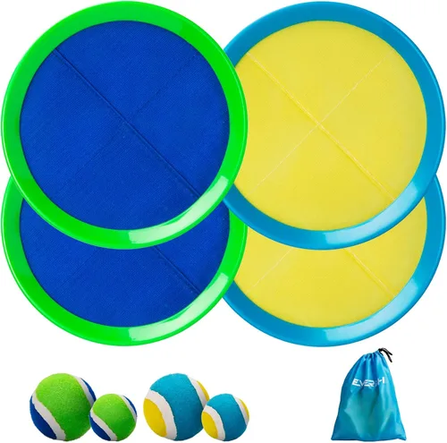Juego de pelota para lanzar y atrapar mejorado, juegos al aire libre para niños, rellenos de calcetines para juegos familiares, juguetes de playa,