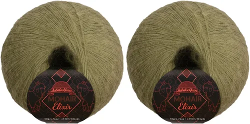 Miniatura 8 de JubileeYarn Mohair Elixir Yarn - 50g/Skein Baby Wool Blend - Cosmopolitan - 1 Skein