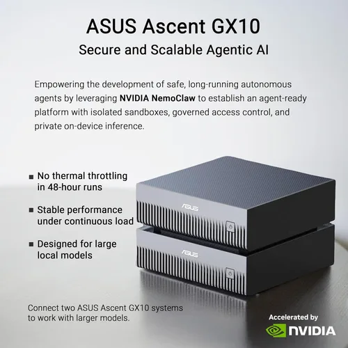 Miniatura 5 de Asus Ascent GX10-GG0010BN Computadora de escritorio con IA - ARM Cortex X925-128 GB - 1 TB PCI Express NVMe 4.0 x4 SSD - Gris estelar - NVIDIA GB10