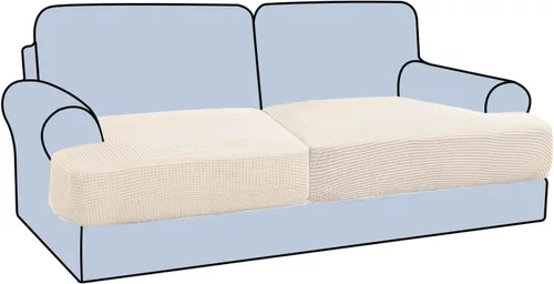 Miniatura 21 de H.VERSAILTEX Funda Elástica para Sillón Sofá con Cojín en Forma de T, Fundas de Cojín en T para Sala de Estar, Funda para Sillón Sofá, Funda