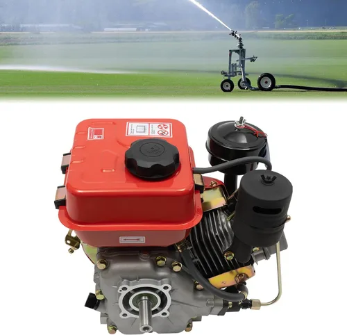 Miniatura 4 de Motor de gas de 4 tiempos 3HP, motor de gasolina de eje horizontal de 2.2 KW, motor de Go Kart único con cilindro de arranque manual, motor