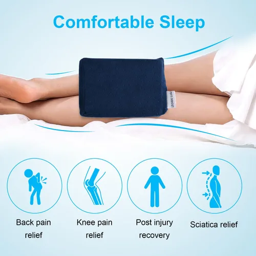 Miniatura 6 de ZOAN - Almohada de rodilla para dormir de lado, almohada de espuma viscoelástica para dormir de lado, almohada de rodilla para alivio del dolor
