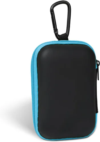 Miniatura 21 de Estuche cuadrado para auriculares, bolsa de almacenamiento portátil de EVA, organizador de accesorios para teléfono celular con mosquetón