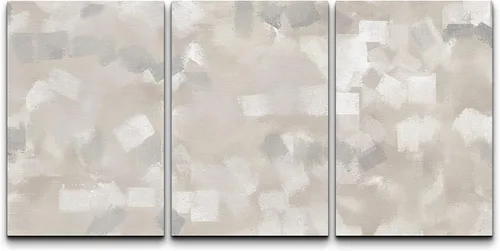 Miniatura 105 de wall26 Lienzo enmarcado para pared, juego de arte con trazos de pintura roja y naranja vibrante, paisaje, formas abstractas, ilustraciones, arte
